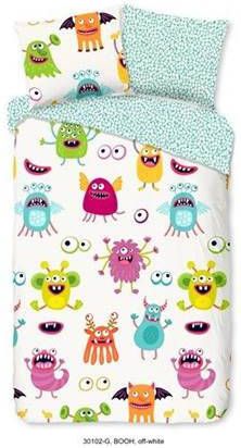 Good Morning Booh Dekbedovertrek Katoen 1 persoons(140x200/220 Cm + 1 Sloop) Off White