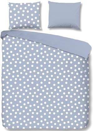 Good Morning Goodmorning Dekbedovertrek Dots Blauw Lits jumeaux(240 x 200/220 cm )