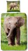 Good Morning Elephant Dekbedovertrek 100% Katoen 1 persoons(140x200/220 Cm + 1 Sloop) 1 Stuk(60x70 Cm) Multi online kopen