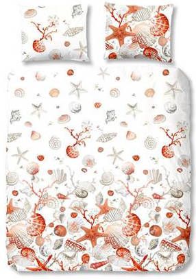 Good Morning dekbedovertrek Shells wit 240x200/220 cm Leen Bakker