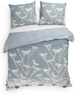 Heckett Lane Dekbedovertrek Flanel Blog Frost Blue 200x200/220cm