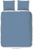 HIP Collection Uni Satin Dekbedovertrek 1 persoons(140x200/220 Cm + 1 Sloop) Katoen Satijn Ice Blue online kopen