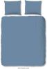 HIP Collection Uni Satin Dekbedovertrek Lits jumeaux(240x200/220 Cm + 2 Slopen) Katoen Satijn Ice Blue online kopen