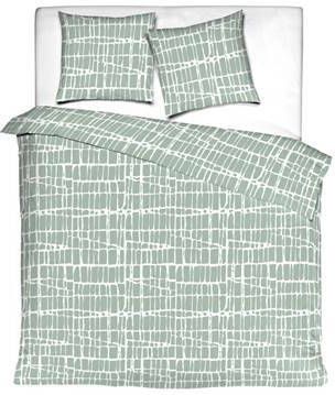 Mistral Home Dekbedovertrek 100% katoen flanel 260x240+2x65x65cm Groen