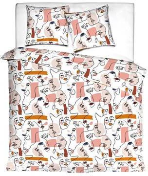 Mistral Home Dekbedovertrek 100%Katoen 140x200+65x65cm Roze