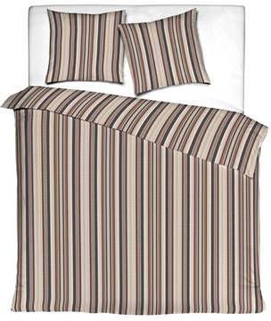 Mistral Home Dekbedovertrek 100%Katoen flanel 260x240+2x65x65cm Bruin