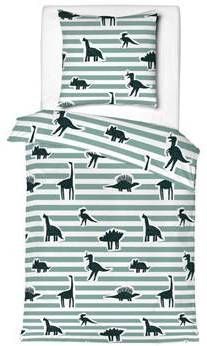 Mistral Home Dekbedovertrek kinderen 100%Katoen 140x200+65x65cm Groen