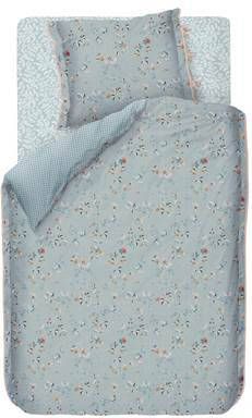 Pip Studio Leafy Hoeslaken 140 x 200/220 cm Blauw/Grijs