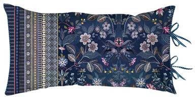 Pip Studio Mirrorama Sierkussen 35 x 60 cm Donkerblauw