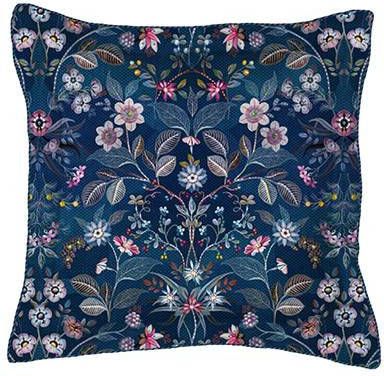 Pip Studio Mirrorama Sierkussen 45 x 45 cm Donkerblauw