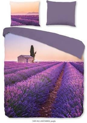 Pure dekbedovertrek Lavender paars 240x200/220 cm Leen Bakker