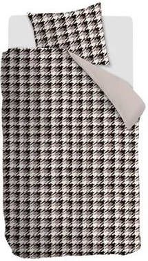 Rivièra Maison Pied de Poule Dekbedovertrek 140 x 220 cm Zand