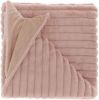 Unique Living Peppe Fleece Plaid Fleece Polyester 150x200 Cm Old Pink online kopen