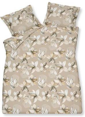 Vandyck Dekbedovertrek FLOWER PARTY Latte 140x220 cm(satijnkatoen )