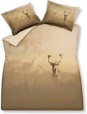 Vandyck Wild Deer dekbedovertrekset van katoensatijn 200TC inclusief kussenslopen