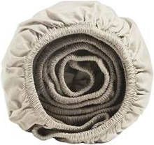 Yumeko hoeslaken percal white sand 180x210x30