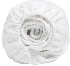 Yumeko hoeslaken velvet flanel pure white 200x210x30