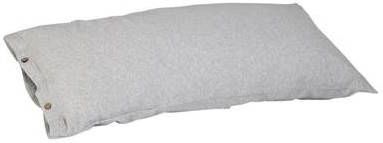 Yumeko kussensloop jersey white grey 40x80