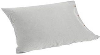 Yumeko kussensloop jersey white grey 50x60