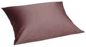 Yumeko kussensloop katoen satijn rose brown 60x70