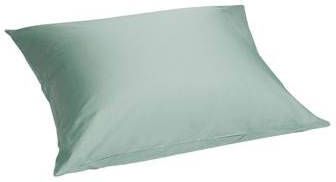 Yumeko kussensloop katoen satijn sea green 60x70