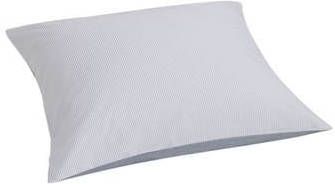 Yumeko kussensloop katoen tencel™ double face white stripe/blue