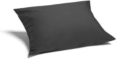 Yumeko kussensloop percal dark grey 50x60