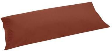 Yumeko kussensloop percal rusty red 40x80