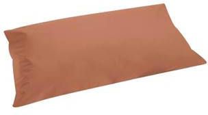 Yumeko kussensloop percal terracotta 40x80