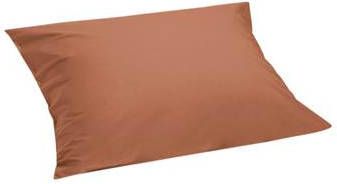 Yumeko kussensloop percal terracotta 50x60