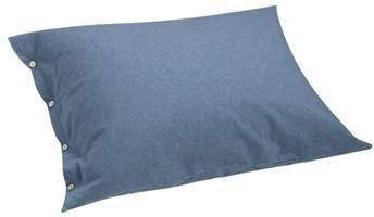 Yumeko kussensloop velvet flanel denim blue 60x70