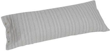 Yumeko kussensloop velvet flanel grey/white stripe 40x80