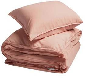 Yumeko overtrekset gewassen katoen satijn pink 140x220 + 1/60x70