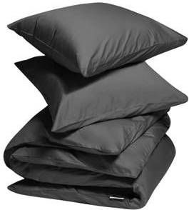 Yumeko overtrekset katoen satijn dark anthracite 260x220 + 2/60x70