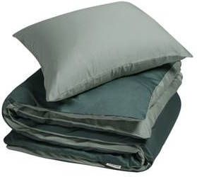 Yumeko Double Face dekbedovertrekset van biologisch katoensatijn 300TC inclusief kussenslopen