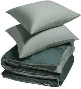 Yumeko Double Face dekbedovertrekset van biologisch katoensatijn 300TC inclusief kussenslopen