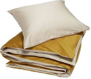 Yumeko Double Face dekbedovertrekset van biologisch katoensatijn 300TC inclusief kussenslopen