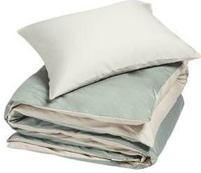 Yumeko Double Face dekbedovertrekset van biologisch katoensatijn 300TC inclusief kussenslopen