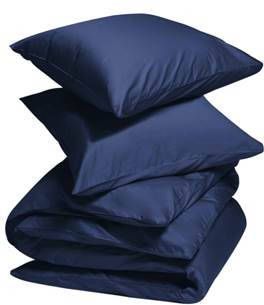 Yumeko overtrekset katoen satijn night blue 260x220 + 2/60x70