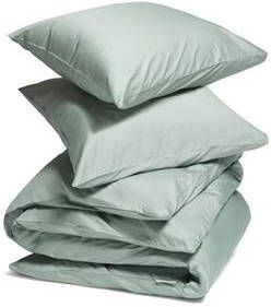 Yumeko overtrekset katoen satijn sea green 200x220 + 2/60x70