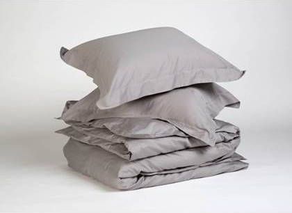 Yumeko overtrekset katoen satijn stone grey 200x220 + 2/60x70