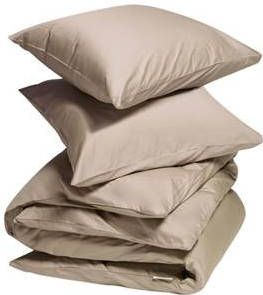 Yumeko overtrekset katoen satijn warm taupe 200x220 + 2/60x70