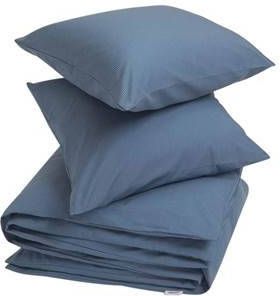 Yumeko overtrekset katoen tencel™ blue stripe 200x220 + 2/60x70