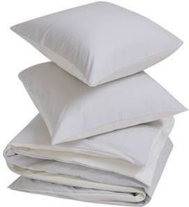 Yumeko overtrekset katoen tencel™ double face white stripe/pure