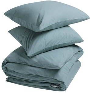 Yumeko overtrekset percal petrol blue 200x220 + 2/60x70