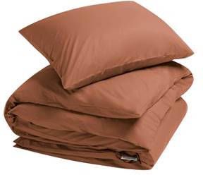 Yumeko overtrekset percal terracotta 140x220 + 1/60x70