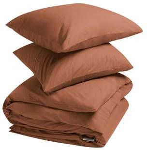 Yumeko overtrekset percal terracotta 200x220 + 2/60x70