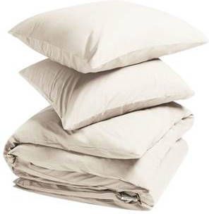 Yumeko overtrekset percal white sand 200x220 + 2/60x70