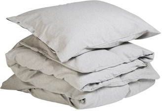 Yumeko overtrekset velvet flanel light grey 140x220 + 1/60x70