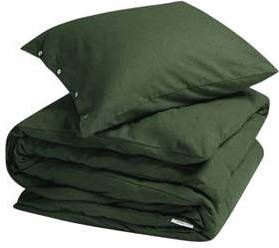 Yumeko overtrekset velvet flanel moss green 140x220 + 1/60x70